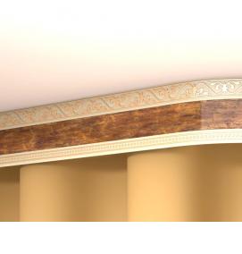 Карниз потолочный шинный двухрядный - модель 2