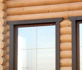 Кашированные пластиковые окна - модель 4