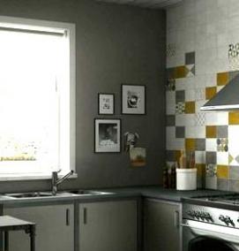 Керамическая плитка для фартука мозаика - вариант 2