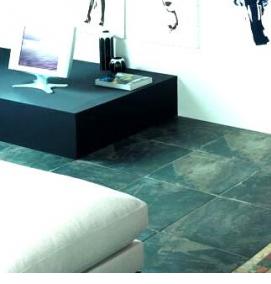 Керамическая плитка для пола зеленая - модель 3