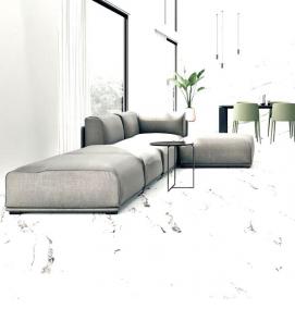 Керамогранит белый моноколор - модель 2