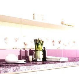 Керамогранит для фартука на кухню 60х120 - вариант 1