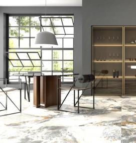 Керамогранит для пола серый матовый - вариант 4