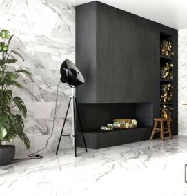 Керамогранит под мрамор синий - модель 3