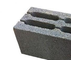 Керамзитобетонные блоки технические - тип 1
