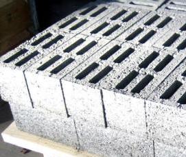 Керамзитобетонный блок 390х190х190 стеновой - вариант 4