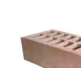 Кирпич керамический пустотелый одинарный лицевой - модель 1