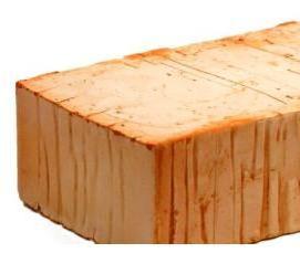 Кирпич красный керамический полнотелый м 125 - модель 1