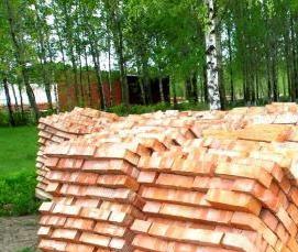 Кирпич красный строительный полнотелый - модель 1