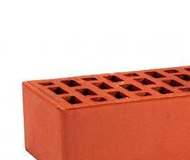 Кирпич облицовочный красный полуторный - тип 2