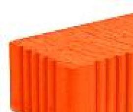 Кирпич рядовой рифленый - модель 1