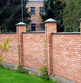 Кирпичный забор СТАНДАРТ
