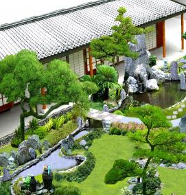 Китайский ландшафтный дизайн - вариант 1