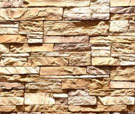 Колотый камень облицовочный для фасада дома - вариант 3