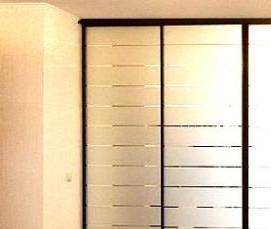 Комбинированные двери купе с зеркалом - модель 1