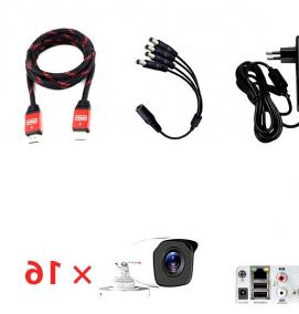 Комплект видеонаблюдения для частного дома - вариант 4