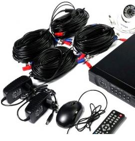 Комплект видеонаблюдения на 4 камеры для улицы - вариант 1