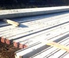 Концевая железобетонная опора - вариант 3