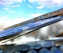 Конек кровельный оцинкованный - вариант 1