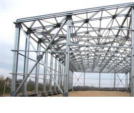 Конструкция ангара из металлоконструкций - модель 4