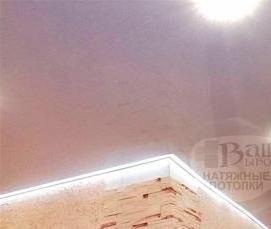 Контурные натяжные потолки с подсветкой по периметру - вариант 2