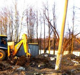 Корчевание пней на участке - тип 4