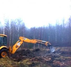 Корчевание пней на участке - тип 2