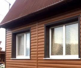 Коричневый блок-хаус - вариант 1