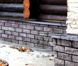 Коричневый декоративный кирпич - модель 1