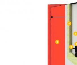 Коробка дверная окрашенная - вариант 2