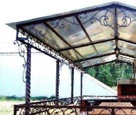 Кованная беседка для дачи - модель 4