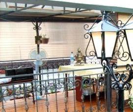 Кованная беседка с мангалом - тип 1