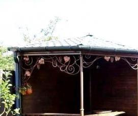 Кованые беседки с барбекю - тип 4