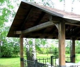 Кованые беседки с барбекю - тип 3