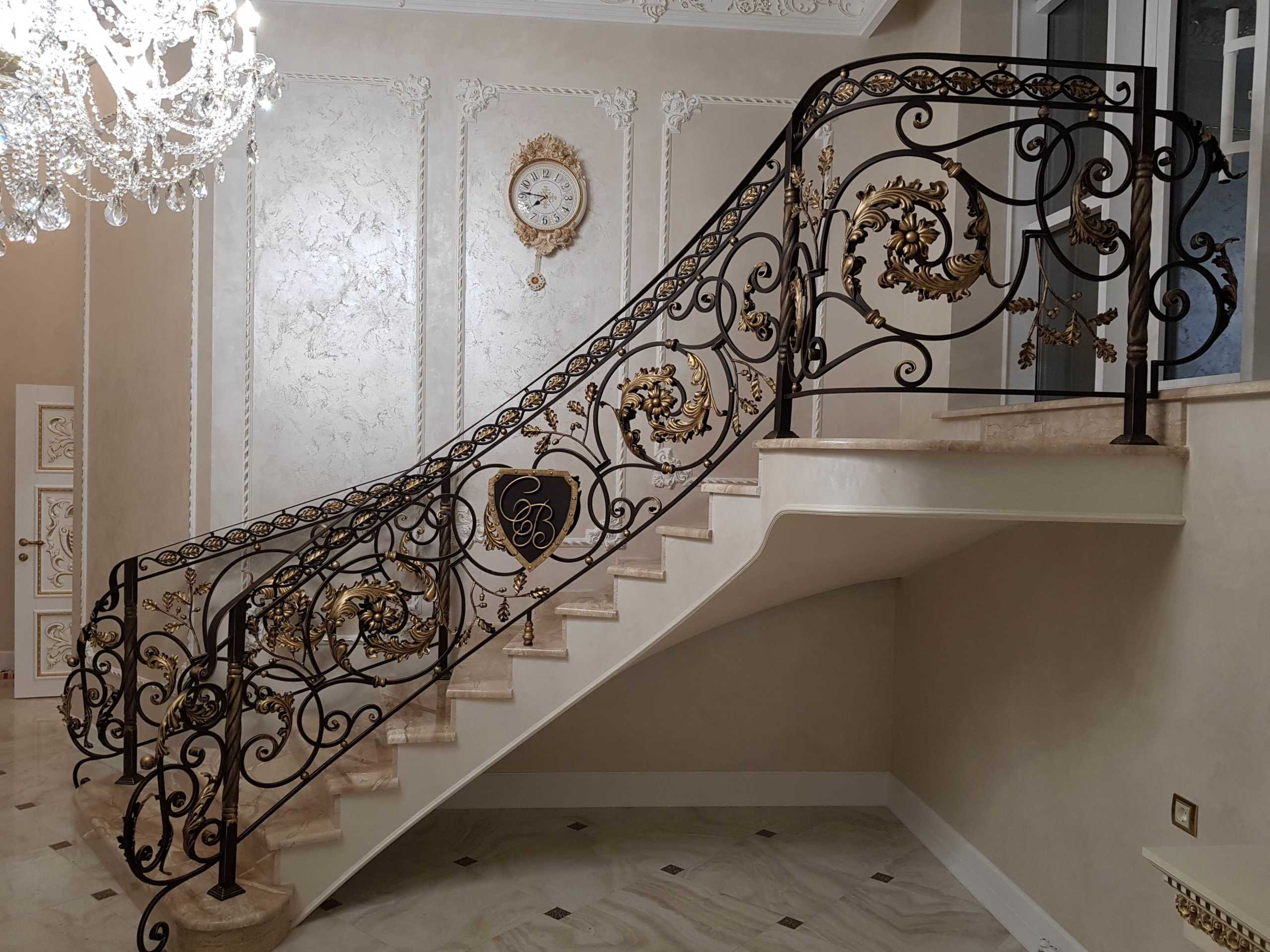 Кованые лестницы - тип 4