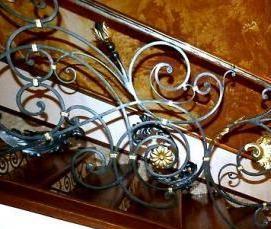 Кованые лестницы на заказ - модель 4