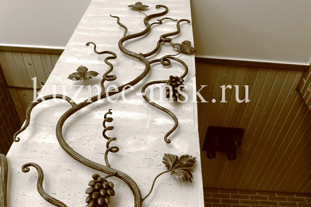 Кованые перила виноградная лоза - тип 4