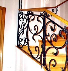 Кованые уличные лестницы - тип 4