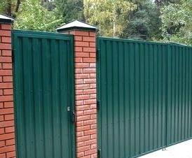 Кованые  с профнастилом - тип 2