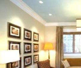 Крашенные натяжные потолки - модель 2