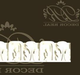 Крашенный потолочный карниз - модель 4