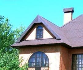 Красная металлочерепица - вариант 4