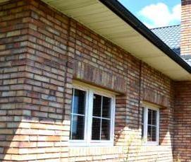 Красный цокольный кирпич - модель 4