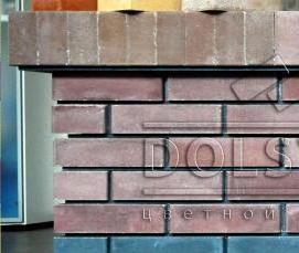 Красный цокольный кирпич - модель 3