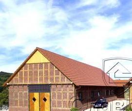 Красный кирпич рельефный - вариант 4