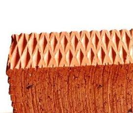 Красный облицовочный кирпич полнотелый - модель 3