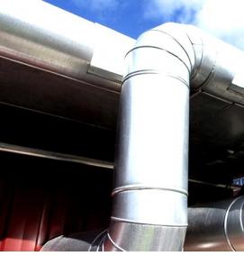 Крепление оцинкованных воздуховодов - вариант 1