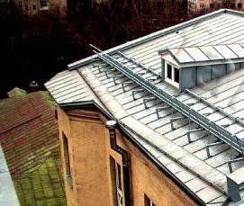 Кровля из листовой оцинкованной стали - модель 1