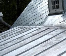 Кровля из листовой оцинкованной стали - модель 2