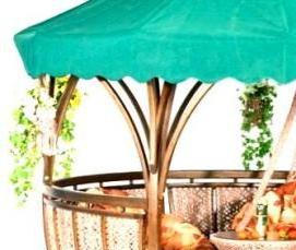 Круглая беседка с барбекю - тип 3